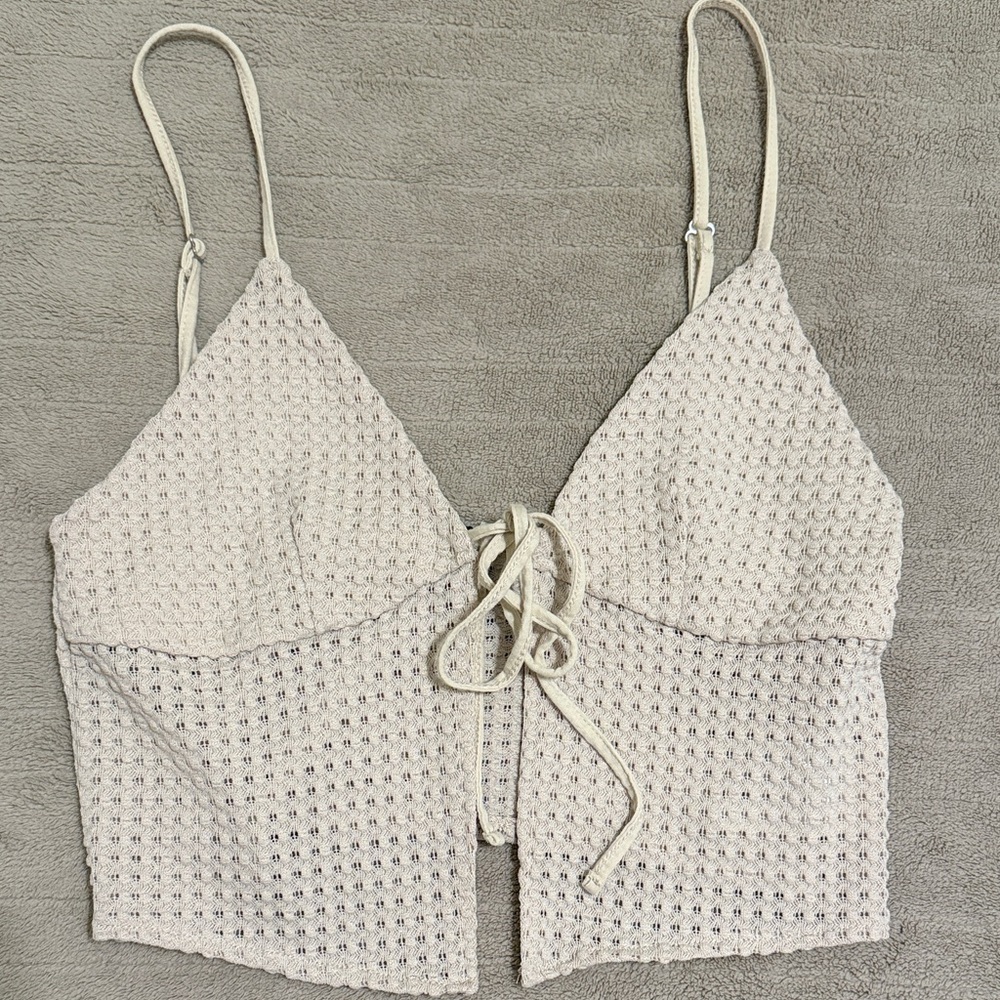 H&M Cream Textured Camisole